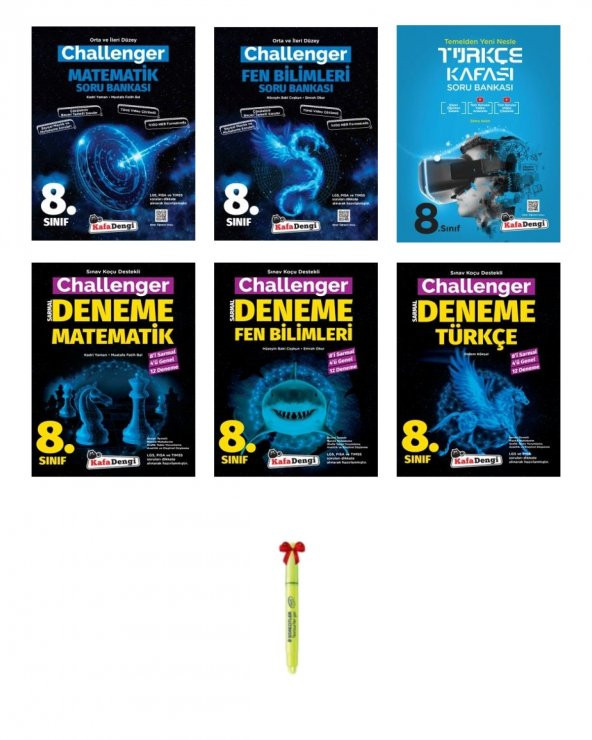 LGS 8.Sınıf Challenger Matematik Fen Bilimleri Türkçe Soru Bankası ve Deneme ürün görseli 1