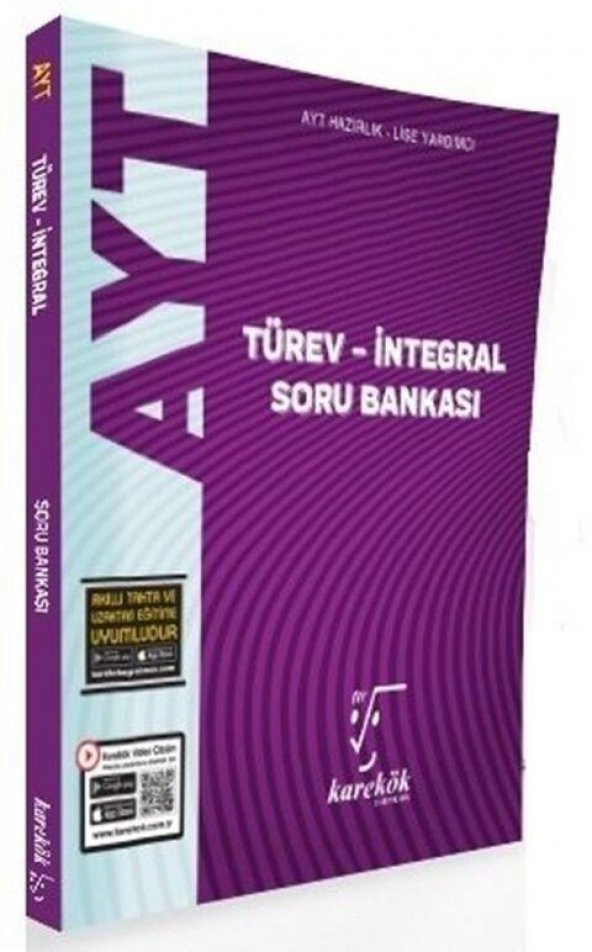AYT Türev İntegral Soru Bankası Karekök Yayınları ürün görseli 1