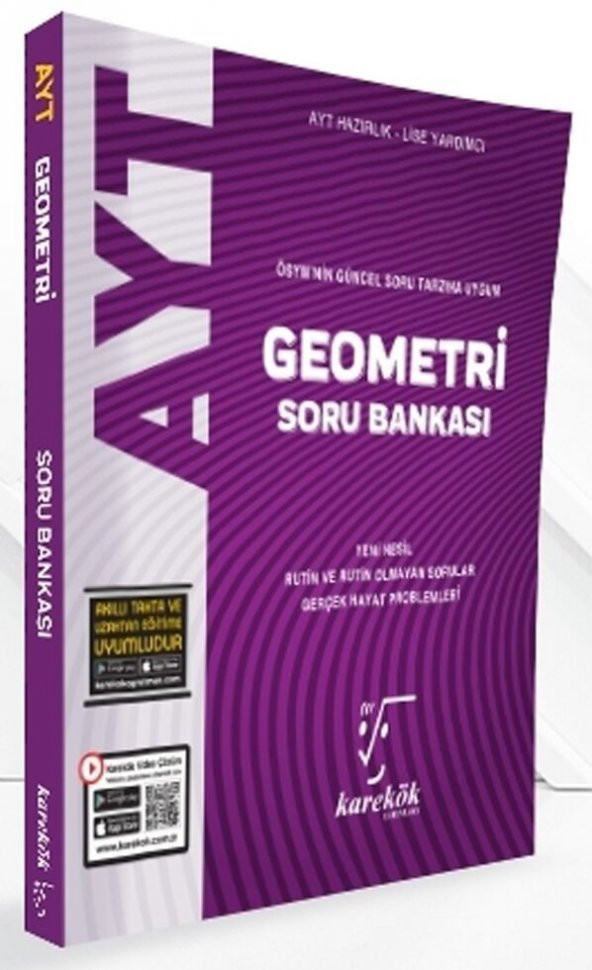 AYT Geometri Soru Bankası Karekök Yayınları ürün görseli 1