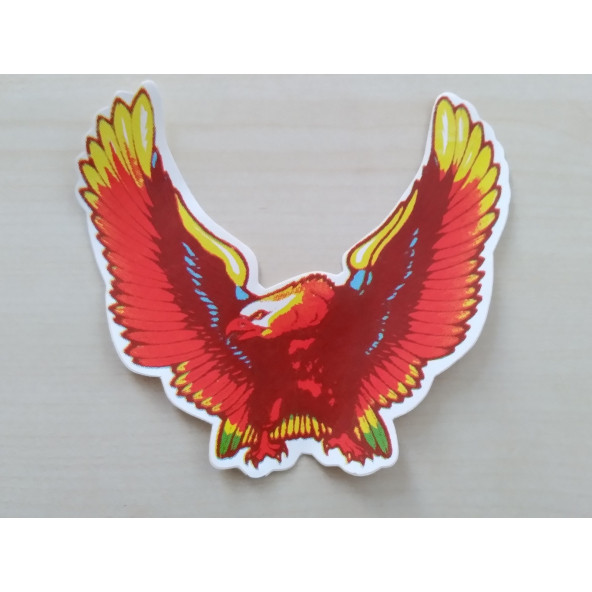 KARTAL STİCKER Renkli 14x13cm EAGLE STİCKER, KARTAL ETİKETİ, KARTAL ÇIKARTMASI ürün görseli 1