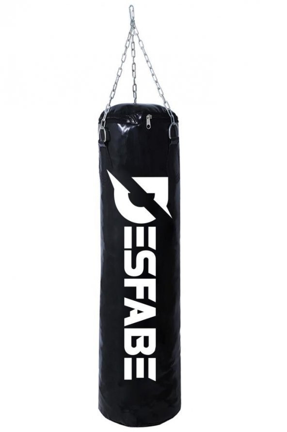 Desfabe Boxing Star 70x25 Cm Zincirli Boks Kum Torbası Siyah ürün görseli 1
