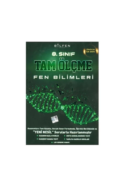 Bilfen 8. Sınıf Lgs Fen Bilmileri Tam Ölçme Kitabı Yeni ürün görseli 1