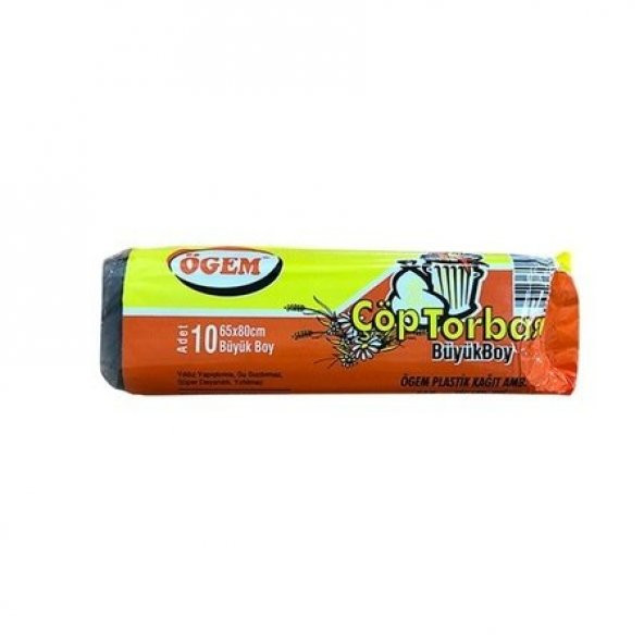Ögem büyükboy çöp poşeti 65/80 ölçü 10 rulo pkt ürün görseli 1