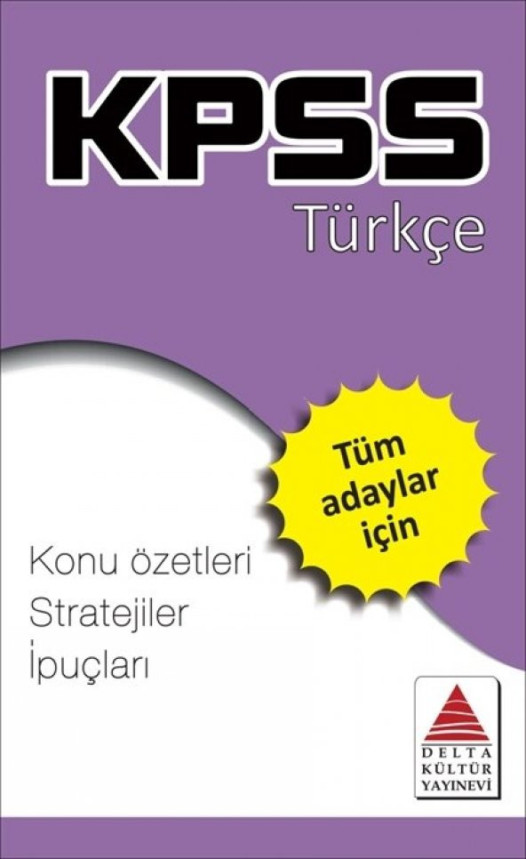 KPSS Türkçe Strateji Kartları Delta Kültür Yayınları ürün görseli 1