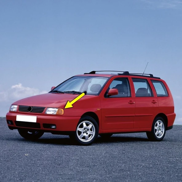 VW Polo Classic Variant 1996-2002 Sol Ön Sinyal Lambası Sarı 6K5953049B ürün görseli 1