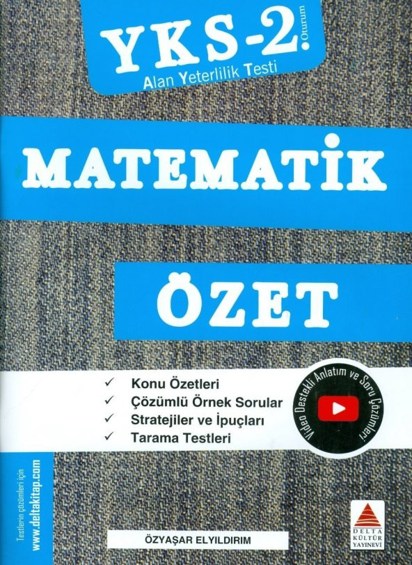 YKS 2.Oturum Matematik Özet Delta Kültür Yayınları ürün görseli 1