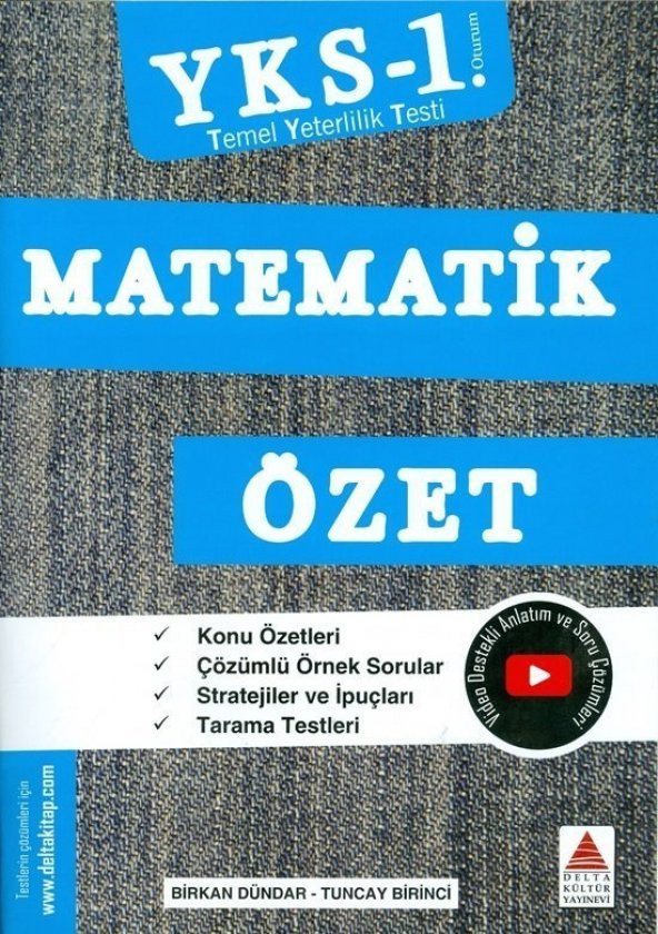 YKS TYT 1.Oturum Matematik Özet Delta Kültür Yayınları ürün görseli 1