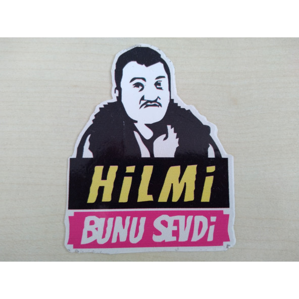 HİLMİ BUNU SEVDİ STİCKER (9x7cm) HİLMİ BUNU SEVDİ YAZISI - HİLMİ BUNU SEVDİ ETİKETİ - ÇIKARTMASI ürün görseli 1