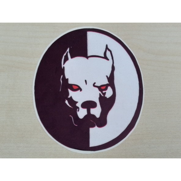 PİTBULL STİCKER 11.5x9.5cm PİTBUL KÖPEK STİCKER, PİTBULL ETİKETİ, PİTBULL ÇIKARTMASI ürün görseli 1
