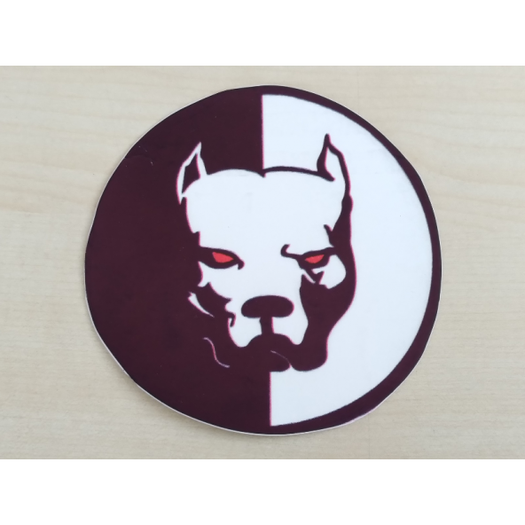 PİTBULL STİCKER 12x11.5cm PİTBUL KÖPEK STİCKER, PİTBULL ETİKETİ, PİTBULL ÇIKARTMASI ürün görseli 1