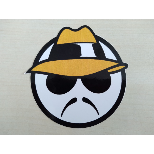 Emoji sticker Dedektif 8cmx8cm Emoji logosu - Emoji arması - Emoji ETİKETİ - Emoji Çıkartma ürün görseli 1