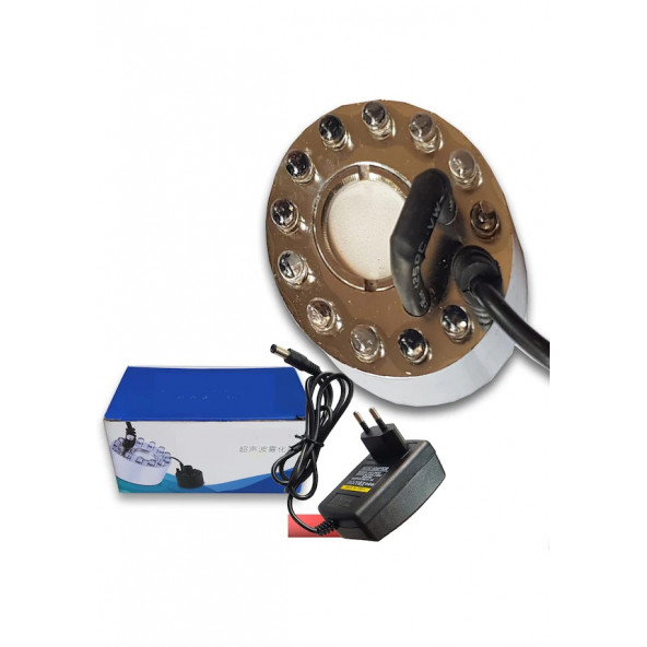 NEM NOZULU ULTRASONİK NEM CİHAZI 12 LEDLİ (ADAPTÖR DAHİL) ürün görseli 1