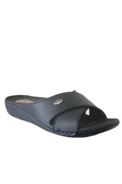 Muya Yara 32251-430 Topuk Jelli Anatomik Taban Kadın Terlik Siyah 36-42 ürün görseli 1