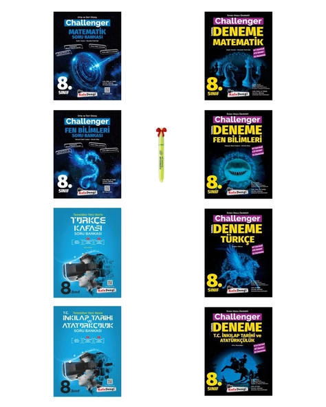 LGS 8.Sınıf Challenger Soru Bankası ve Deneme Full Set (8 kitap) ürün görseli 1