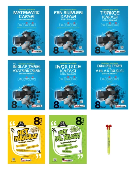 LGS 8.Sınıf Soru Bankası Full Set ( 8 kitap ) ürün görseli 1