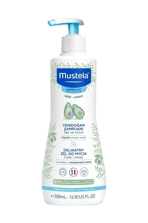 Mustela Yenidoğan Şampuanı 500 ml ürün görseli 1