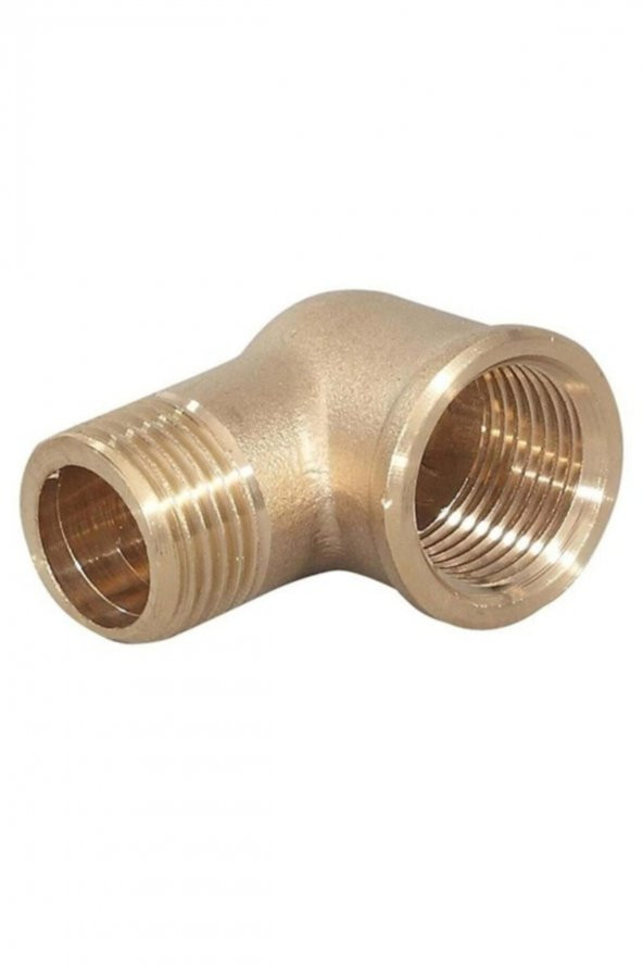 Sarı Pirinç Kuyruklu Dirsek 3/4" inç ürün görseli 1