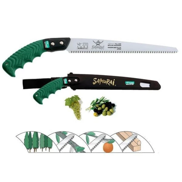 Samurai BGS-270-SH Budama Testeresi 27 cm – Kılıflı, İnce Diş ürün görseli 1