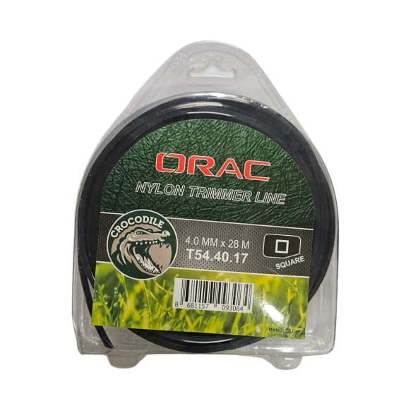 Orac 4.00 mm 28 mt.Kare Siyah Tırpan Misinası ürün görseli 1