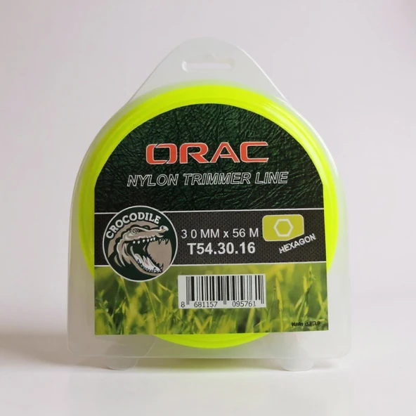 Orac 3,00 mm 56 Metre Altı Köşe Sarı Tırpan Misinası ürün görseli 1