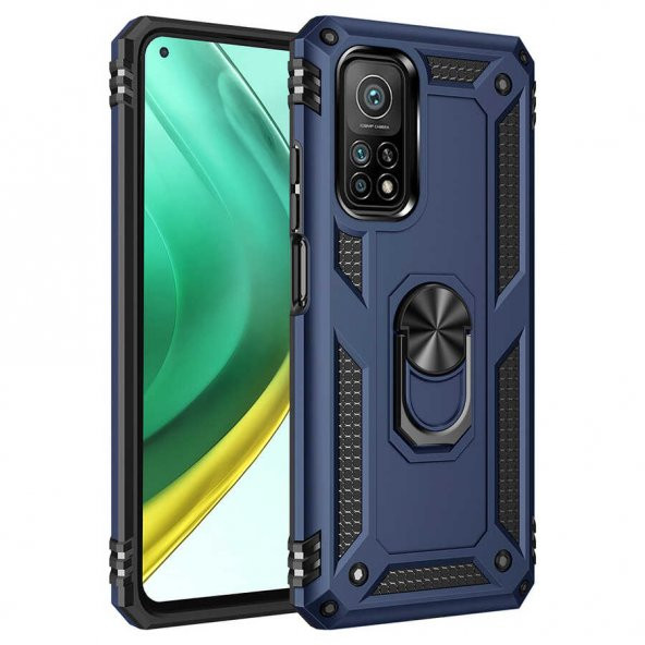 Xiaomi Mi 10T Pro 5G Kılıf Yüzüklü Magnetic Antişok Korumalı Silikon Kapak ürün görseli 1