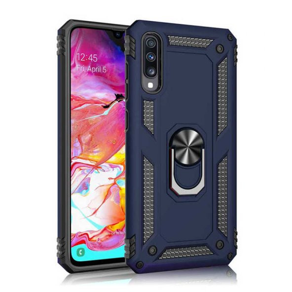 Samsung Galaxy A30S Kılıf Yüzüklü Magnetic Antişok Korumalı Silikon Kapak ürün görseli 1