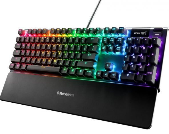 Steelseries Apex 5 Usb Kablolu RGB Işıklı Hibrit Blue Switch Mekanik Oyuncu Q Klavye ürün görseli 1
