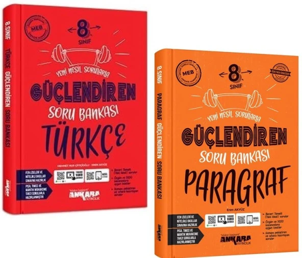 Ankara 2025 8. Sınıf Türkçe + Paragraf Güçlendiren Soru Seti 2 Kitap ürün görseli 1