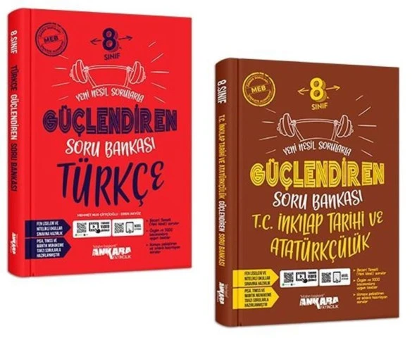 Ankara 2025 8. Sınıf Türkçe + İnkılap Güçlendiren Soru Seti 2 Kitap ürün görseli 1