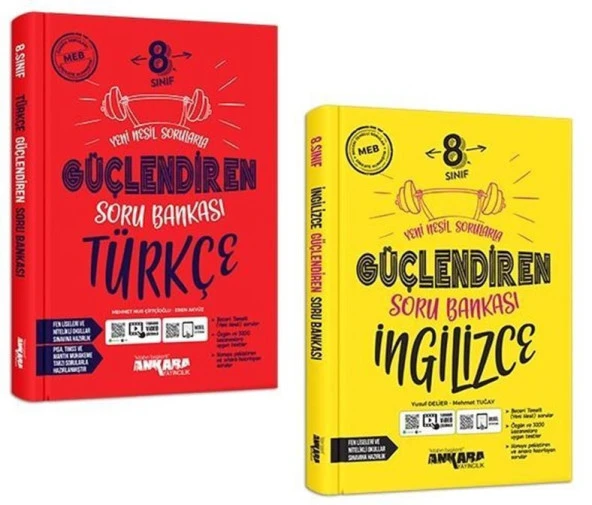 Ankara 2025 8. Sınıf Türkçe + İngilizce Güçlendiren Soru Seti 2 Kitap ürün görseli 1