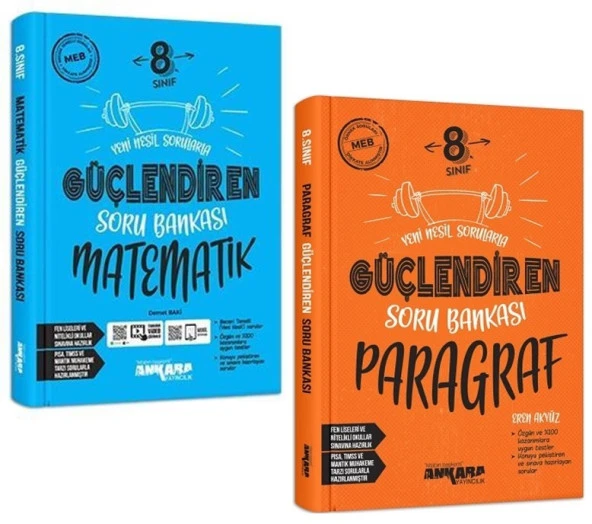 Ankara 2025 8. Sınıf Matematik + Paragraf Güçlendiren Soru Seti 2 Kitap ürün görseli 1
