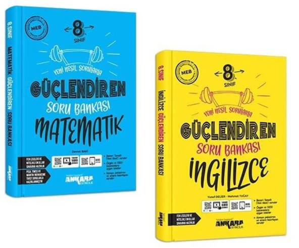 Ankara 2025 8. Sınıf Matematik + İngilizce Güçlendiren Soru Seti 2 Kitap ürün görseli 1