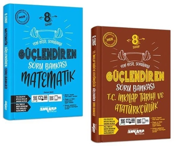 Ankara 2025 8. Sınıf Matematik + İnkılap Güçlendiren Soru Seti 2 Kitap ürün görseli 1