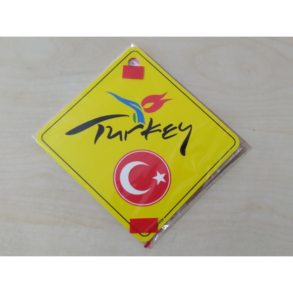 CAM İÇİ SARI DEKOR PLAKA KARE TURKEY - TÜRKİYE (11x11cm) YAPIŞTIRMALI (Dekor Levha) SARI PLAKA ürün görseli 1