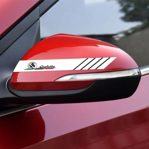 Alfa Romeo Guiletta Yan Aynalar Selefon Kaplama Sticker Seti ürün görseli 1