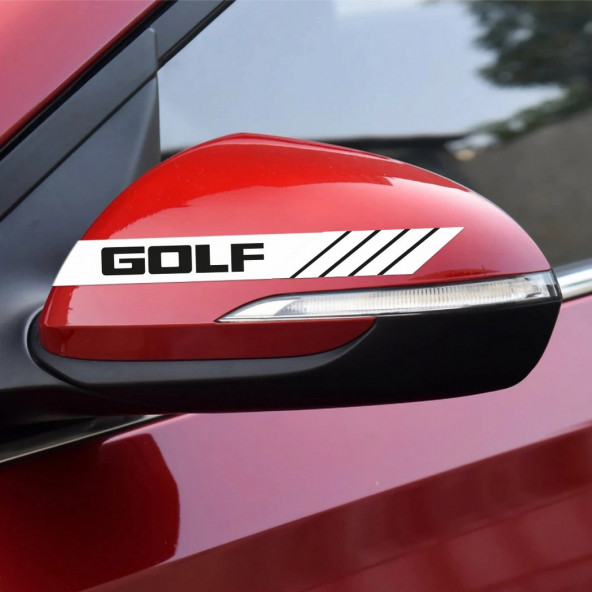Volkswagen Golf Yan Aynalar Selefon Kaplama Sticker Seti ürün görseli 1