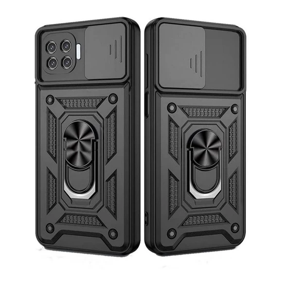 Gpack Oppo Reno 4 Lite Kılıf Tank Aramid Sürgülü Vega YüzüklüNano ürün görseli 1