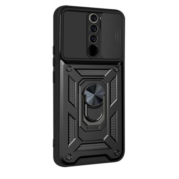 Gpack Xiaomi Redmi 9 Kılıf Tank Aramid Sürgülü Vega YüzüklüNano ürün görseli 1
