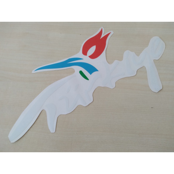 TÜRKİYE STİCKER 26x10cm Beyaz TÜRKİYE YAZISI, TÜRKİYE ETİKETİ, TÜRKİYE ÇIKARTMASI ürün görseli 1