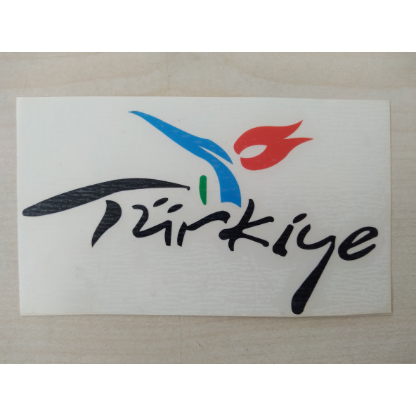 TÜRKİYE STİCKER 11x5cm Siyah TÜRKİYE YAZISI - TÜRKİYE ETİKETİ - TÜRKİYE ÇIKARTMASI ürün görseli 1