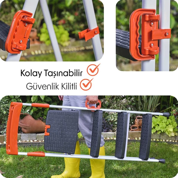 Promax Plastik Basamaklı Merdiven-PPM-702 ürün görseli 1