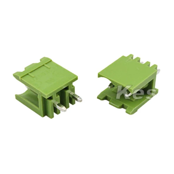2 Pin Geçmeli Klemens 180' Erkek 5.08mm Yeşil ürün görseli 1