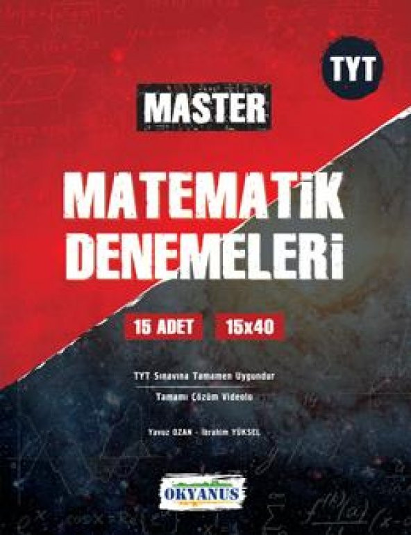 Okyanus Tyt Master 15 Matematik Denemeleri ürün görseli 1