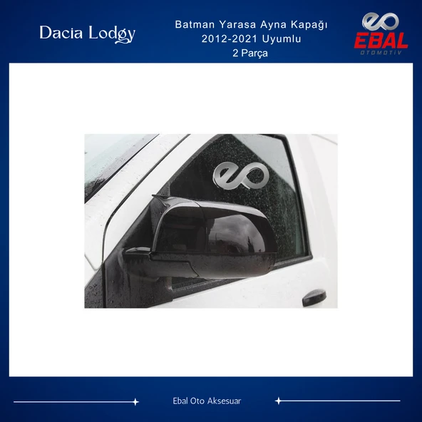 Dacia Lodgy 2012-2021 Batman Yarasa Ayna Kapağı Piano Black Abs ürün görseli 1