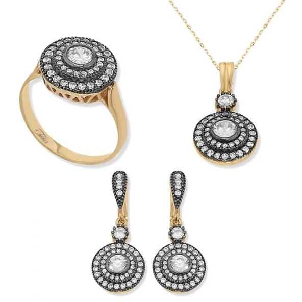 Gümüş Elmas Model Bayan Set - Resim 2