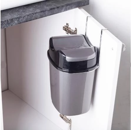 Geseus Mutfak Dolap İçi Askılı Geçmeli Pratik Kapak Çöp Kovası 5,5 LT-SF007 ürün görseli 1