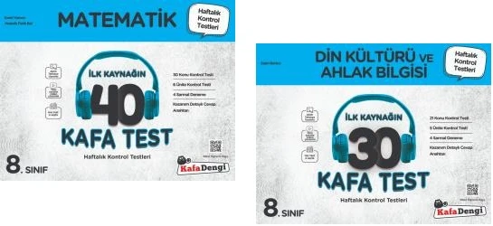 Kafadengi 2025 8. Sınıf Lgs Matematik + Din Kültürü Kafa Test Seti 2 Kitap ürün görseli 1