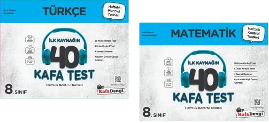 Kafadengi 2025 8. Sınıf Lgs Türkçe Matematik Kafa Test Seti 2 Kitap ürün görseli 1