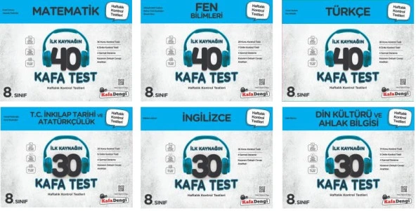 Kafadengi 2025 8. Sınıf Lgs Kafa Test Seti 6 Kitap Tam Set ürün görseli 1
