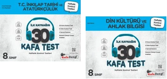 Kafadengi 2025 8. Sınıf Lgs İnkılap Tarihi + Din Kültürü Kafa Test Seti 2 Kitap ürün görseli 1